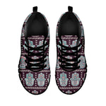 Hamsa Symbol Pattern Print Black Sneakers