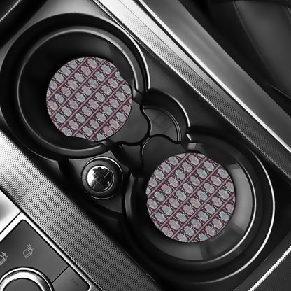 Hamsa Symbol Pattern Print Car Coasters