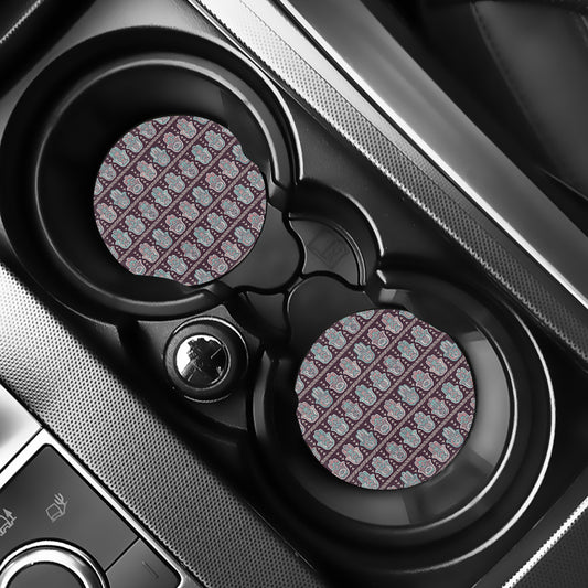 Hamsa Symbol Pattern Print Car Coasters