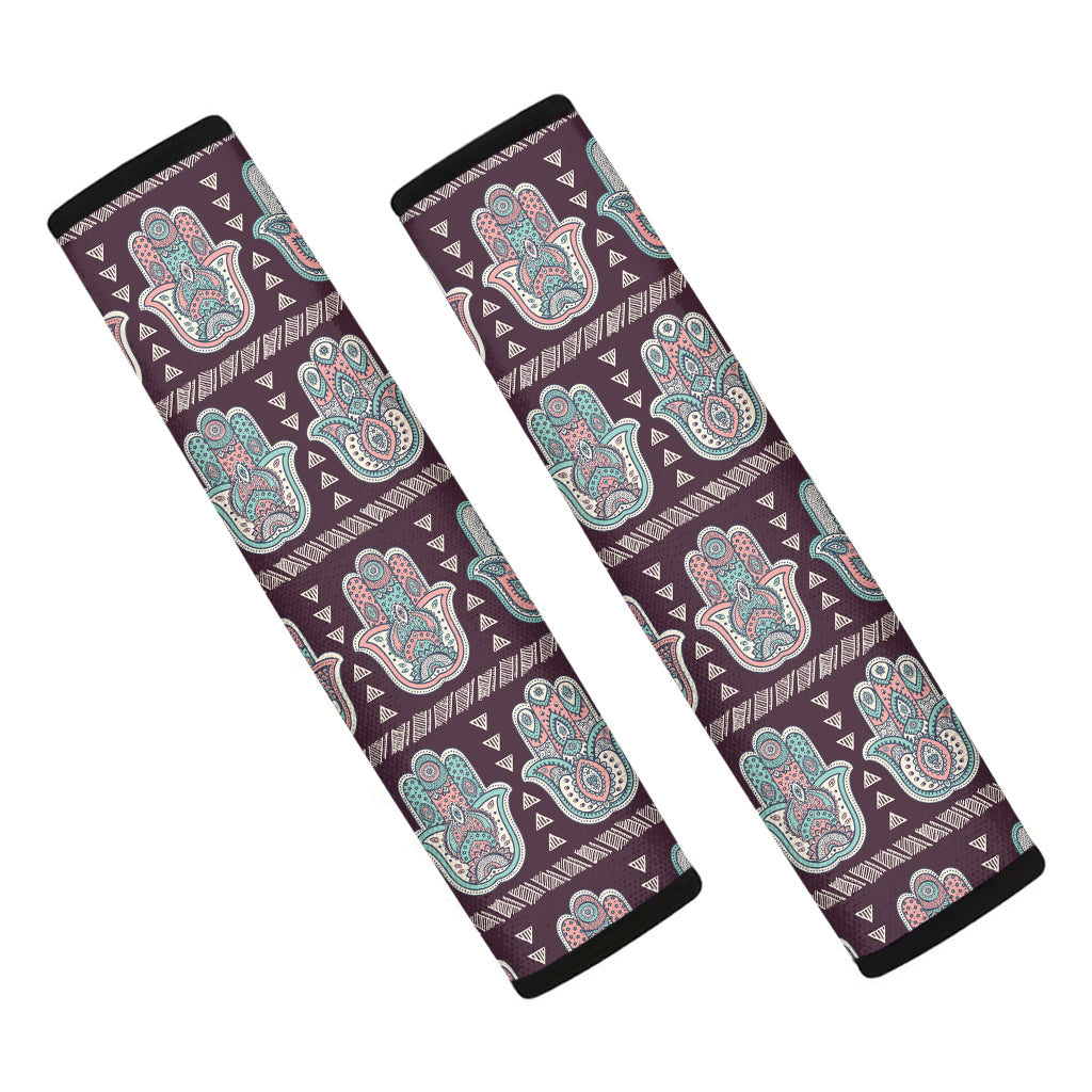 Hamsa Symbol Pattern Print Car Seat Belt Covers