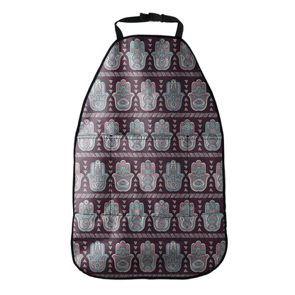 Hamsa Symbol Pattern Print Car Seat Organizers