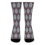 Hamsa Symbol Pattern Print Crew Socks