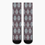 Hamsa Symbol Pattern Print Crew Socks