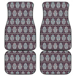 Hamsa Symbol Pattern Print Front and Back Car Floor Mats