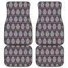 Hamsa Symbol Pattern Print Front and Back Car Floor Mats