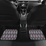 Hamsa Symbol Pattern Print Front and Back Car Floor Mats