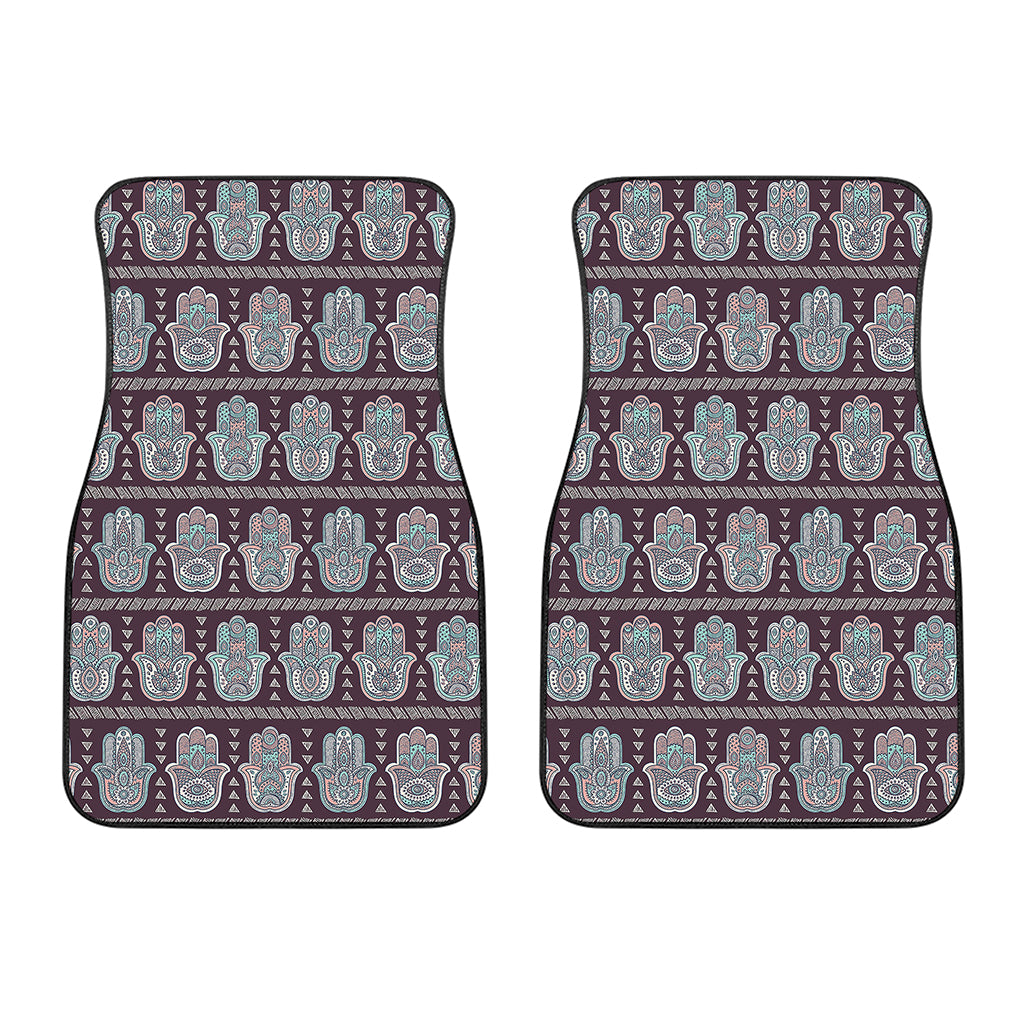 Hamsa Symbol Pattern Print Front Car Floor Mats