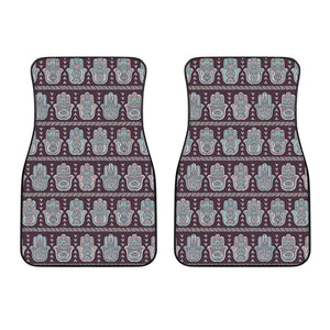 Hamsa Symbol Pattern Print Front Car Floor Mats