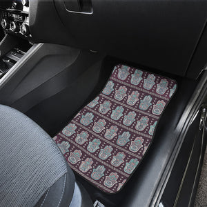 Hamsa Symbol Pattern Print Front Car Floor Mats