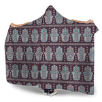 Hamsa Symbol Pattern Print Hooded Blanket