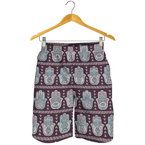 Hamsa Symbol Pattern Print Men's Shorts