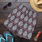 Hamsa Symbol Pattern Print Men's Shorts