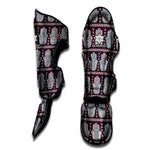 Hamsa Symbol Pattern Print Muay Thai Shin Guard