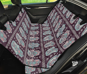 Hamsa Symbol Pattern Print Pet Car Back Seat Cover