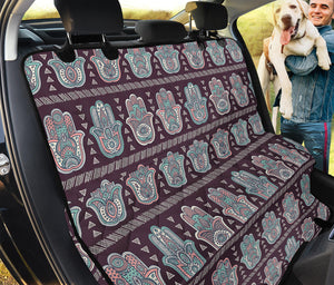 Hamsa Symbol Pattern Print Pet Car Back Seat Cover