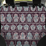 Hamsa Symbol Pattern Print Pet Car Back Seat Cover