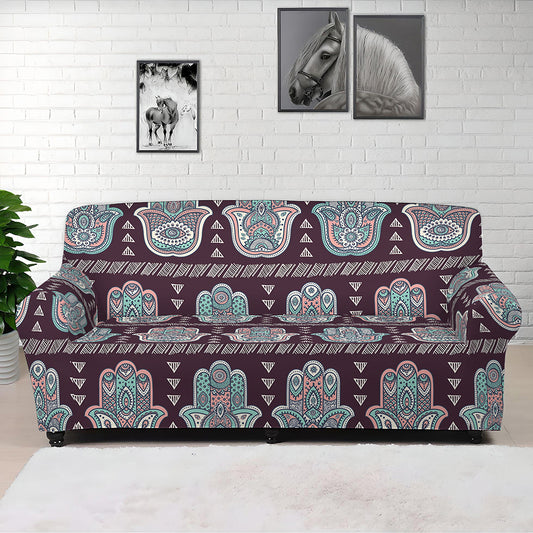 Hamsa Symbol Pattern Print Sofa Cover