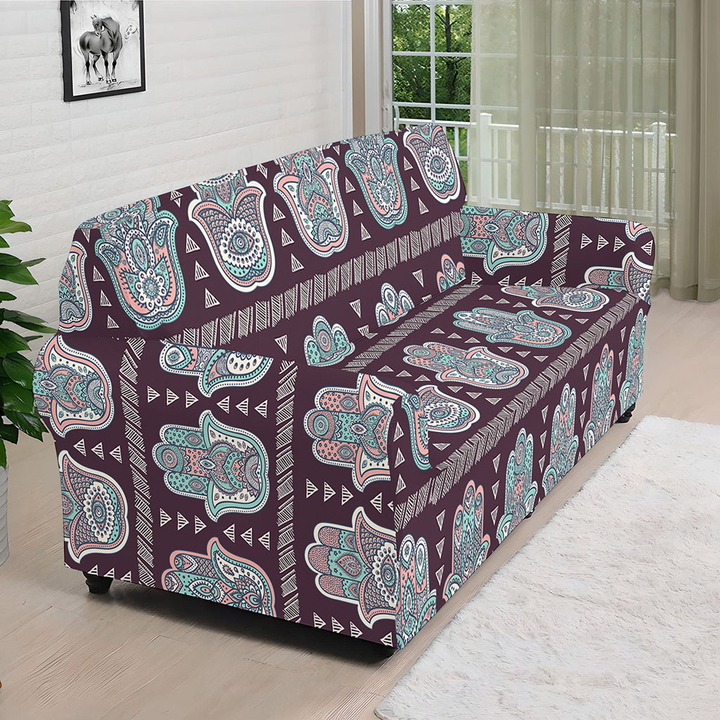 Hamsa Symbol Pattern Print Sofa Cover