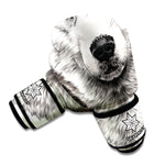 Hand Drawn Alaskan Malamute Print Boxing Gloves