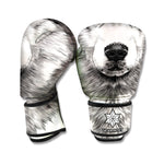Hand Drawn Alaskan Malamute Print Boxing Gloves
