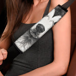 Hand Drawn Alaskan Malamute Print Car Seat Belt Covers