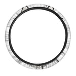 Hand Drawn Alaskan Malamute Print Car Steering Wheel Cover