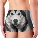 Hand Drawn Alaskan Malamute Print Men's Boxer Briefs