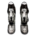 Hand Drawn Alaskan Malamute Print Muay Thai Shin Guard