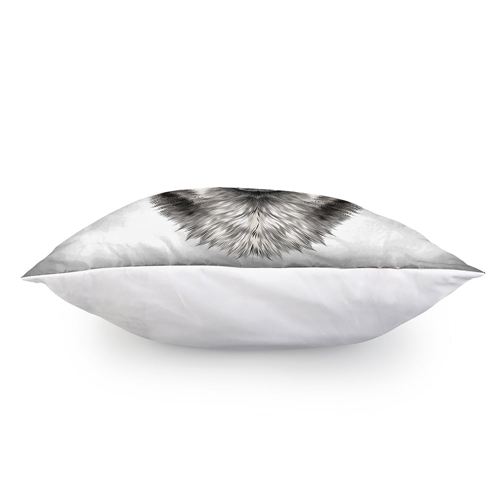 Hand Drawn Alaskan Malamute Print Pillow Cover