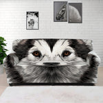 Hand Drawn Alaskan Malamute Print Sofa Cover