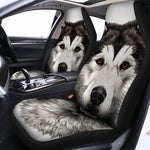 Hand Drawn Alaskan Malamute Print Universal Fit Car Seat Covers