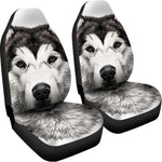 Hand Drawn Alaskan Malamute Print Universal Fit Car Seat Covers
