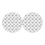 Hand Drawn Chicken Pattern Print Car Coasters