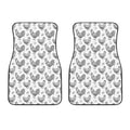 Hand Drawn Chicken Pattern Print Front Car Floor Mats