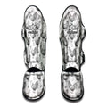 Hand Drawn Chicken Pattern Print Muay Thai Shin Guards