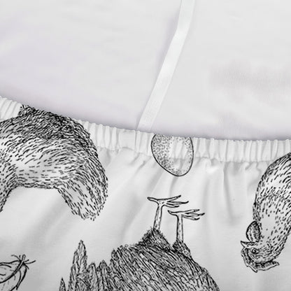Hand Drawn Chicken Pattern Print Sofa Cover