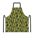 Hand-Drawn Corncob Pattern Print Apron