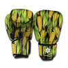 Hand-Drawn Corncob Pattern Print Boxing Gloves