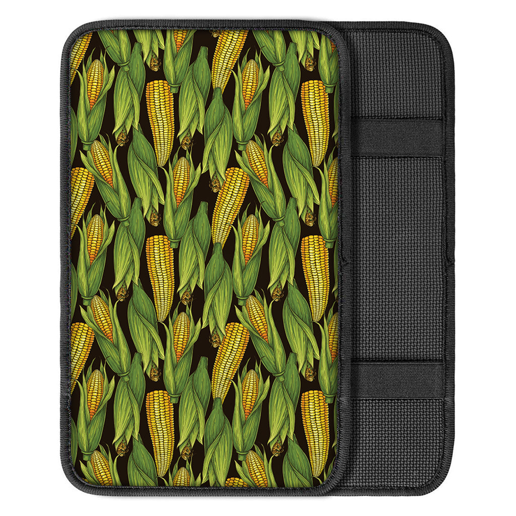 Hand-Drawn Corncob Pattern Print Car Center Console Cover