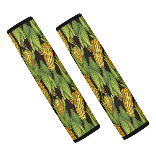 Hand-Drawn Corncob Pattern Print Car Seat Belt Covers