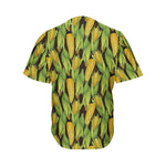 Hand-Drawn Corncob Pattern Print Men's Baseball Jersey
