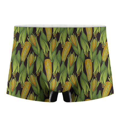 Hand-Drawn Corncob Pattern Print Men's Boxer Briefs