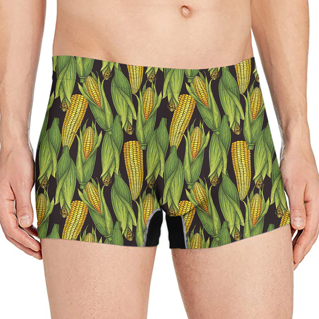 Hand-Drawn Corncob Pattern Print Men's Boxer Briefs