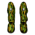 Hand-Drawn Corncob Pattern Print Muay Thai Shin Guard