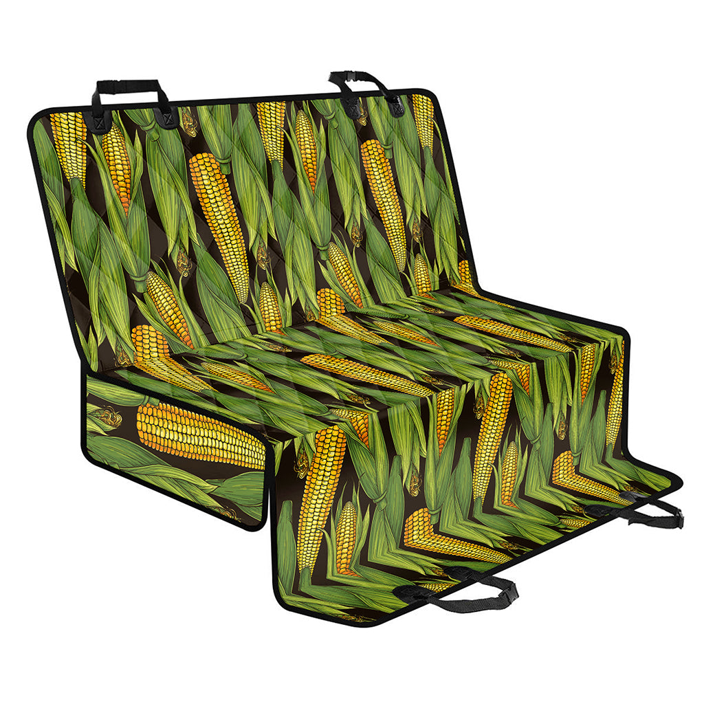 Hand-Drawn Corncob Pattern Print Pet Car Back Seat Cover