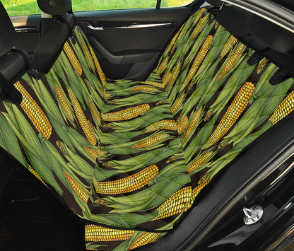 Hand-Drawn Corncob Pattern Print Pet Car Back Seat Cover