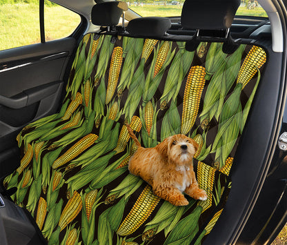 Hand-Drawn Corncob Pattern Print Pet Car Back Seat Cover