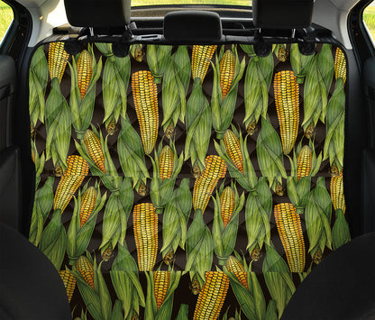 Hand-Drawn Corncob Pattern Print Pet Car Back Seat Cover