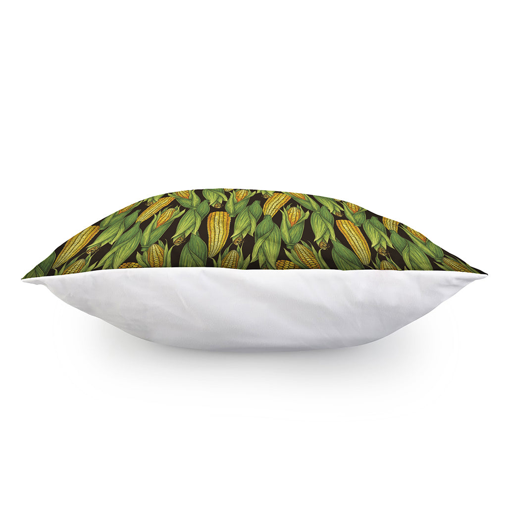 Hand-Drawn Corncob Pattern Print Pillow Cover