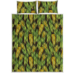 Hand-Drawn Corncob Pattern Print Quilt Bed Set
